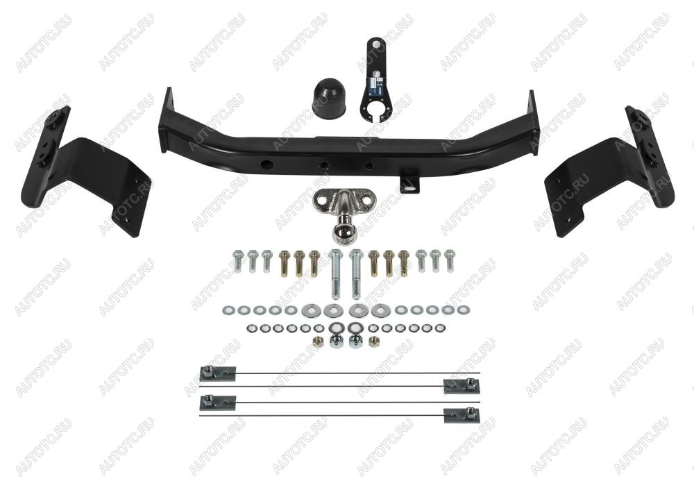 13 299 р. Фаркоп (Executive, TRD)(фланцевое крепление шара) Atlas Toyota Land Cruiser 200 2-ой рестайлинг (2015-2021) (стальной с порошковым покрытием, шар F (C, F30))  с доставкой в г. Кемерово