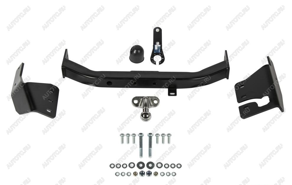 10 699 р. Фаркоп (фланцевое крепление шара)(кроме TRD) Atlas Toyota Fortuner AN160 дорестайлинг (2015-2020) (стальной с порошковым покрытием, шар F (C, F30))  с доставкой в г. Кемерово