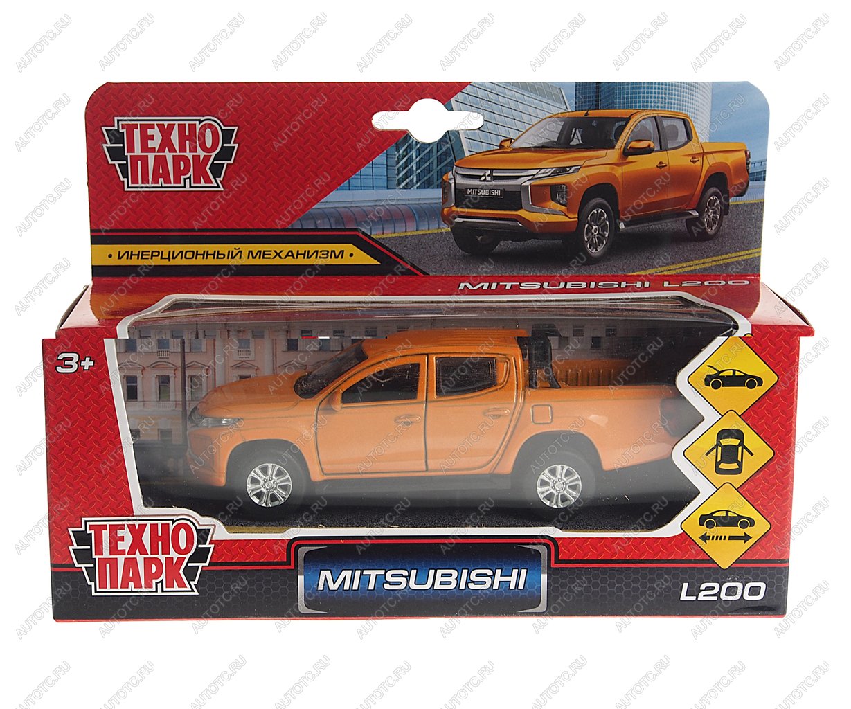 839 р. Модель автомобиля MITSUBISHI L200 металлическая ТЕХНОПАРК ТЕХНОПАРК l200-12 fil-gy  с доставкой в г. Кемерово