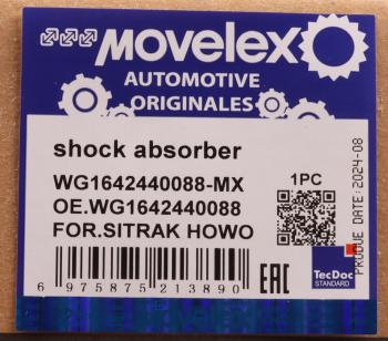 2 299 р. Амортизатор SITRAK HOWO кабины задний MOVELEX MOVELEX wg1642440088-mx  с доставкой в г. Кемерово. Увеличить фотографию 8