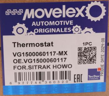2 279 р. Термостат SITRAK HOWO (71град.) MOVELEX MOVELEX vg1500060117-mx  с доставкой в г. Кемерово. Увеличить фотографию 9