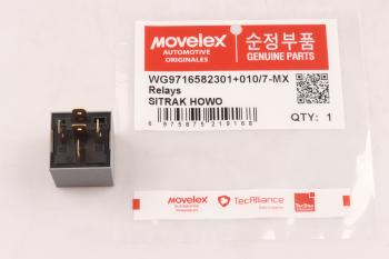 214 р. Реле электромагнитное 24V 5-ти контактное (15A) SITRAK HOWO MOVELEX MOVELEX wg9716582301+0107-mx  с доставкой в г. Кемерово. Увеличить фотографию 1