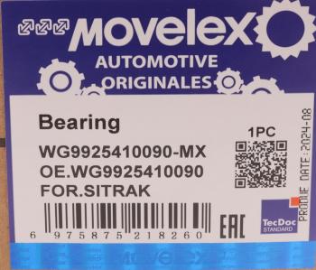 1 139 р. Подшипник SITRAK HOWO шкворня MOVELEX MOVELEX wg9925410090-mx  с доставкой в г. Кемерово. Увеличить фотографию 6