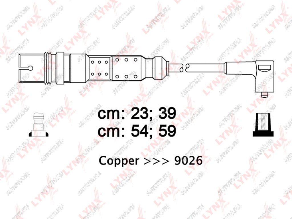 2 569 р. Провод высоковольтный VW Golf 4 AUDI A3,A4 (1.6) комплект LYNX LYNX spe8013  с доставкой в г. Кемерово