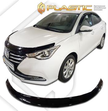 2 199 р. Дефлектор капота Classic черный CA Plastic на Changan Alsvin III поколение, седан, рынок РФ 2018 - н.в.  с доставкой в г. Кемерово. Увеличить фотографию 1
