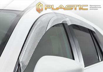 2 199 р. Ветровики дверей Серия Art серебро CA Plastic на VGV U75 Plus I поколение, джип/suv 5 дв. 2024 - н.в.  с доставкой в г. Кемерово. Увеличить фотографию 1