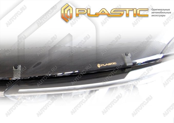 2 199 р. Дефлектор капота Шелкография черная CA Plastic на Nissan Frontier  2003  с доставкой в г. Кемерово
