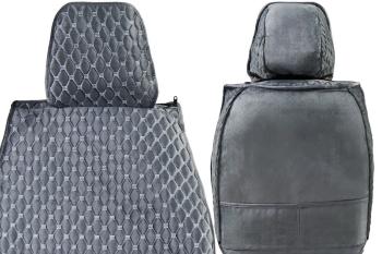 3 299 р. Каркасные накидки для сидений автомобиля из велюра Classic Ultra Серо-белый Seintex 317684  с доставкой в г. Кемерово. Увеличить фотографию 3