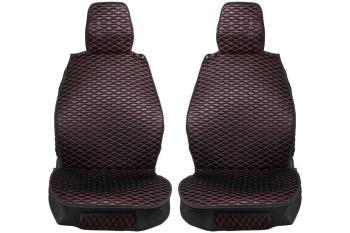 3 899 р. Каркасные накидки для сидений автомобиля из ткани Black Red Черно-красный Seintex 317797  с доставкой в г. Кемерово. Увеличить фотографию 1