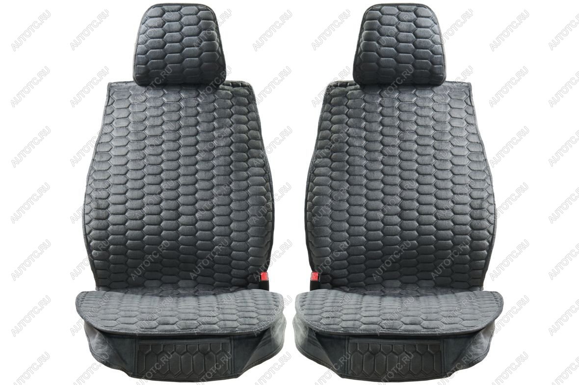 3 299 р. Каркасные накидки для сидений автомобиля из велюра Classic Серый Seintex 317690  с доставкой в г. Кемерово