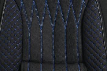 3 899 р. Каркасные накидки для сидений автомобиля из велюра Comfort Plus Черно-синий Seintex 317788  с доставкой в г. Кемерово. Увеличить фотографию 4