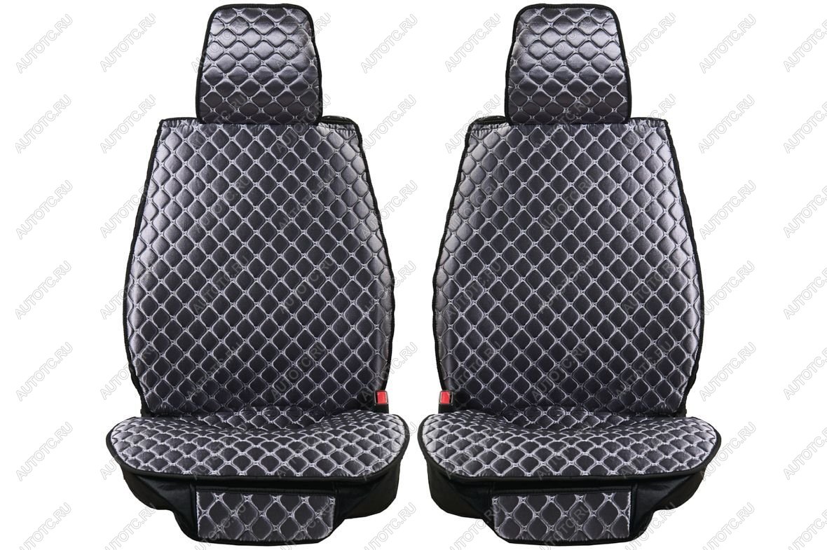3 899 р. Каркасные накидки для сидений автомобиля из велюра Silver Серый Seintex 317676  с доставкой в г. Кемерово