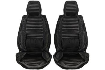 3 599 р. Каркасные накидки для сидений автомобиля из велюра Lux Черный Seintex 317700  с доставкой в г. Кемерово. Увеличить фотографию 1