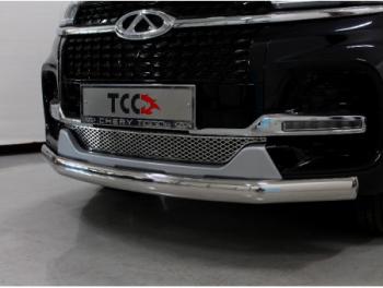 Рамка гос. номера (комплект) ТСС Тюнинг Chery Tiggo 8  (T18) (2019-2025) рестайлинг (вырезанная надпись Chery)