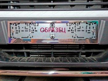 Рамка номерного знака (комплект) ТСС Тюнинг Chevrolet Cruze ( J300,  J305) (2009-2015) седан дорестайлинг, хэтчбек дорестайлинг, седан рестайлинг, хэтчбек рестайлинг (вырезанная надпись Chevrolet)