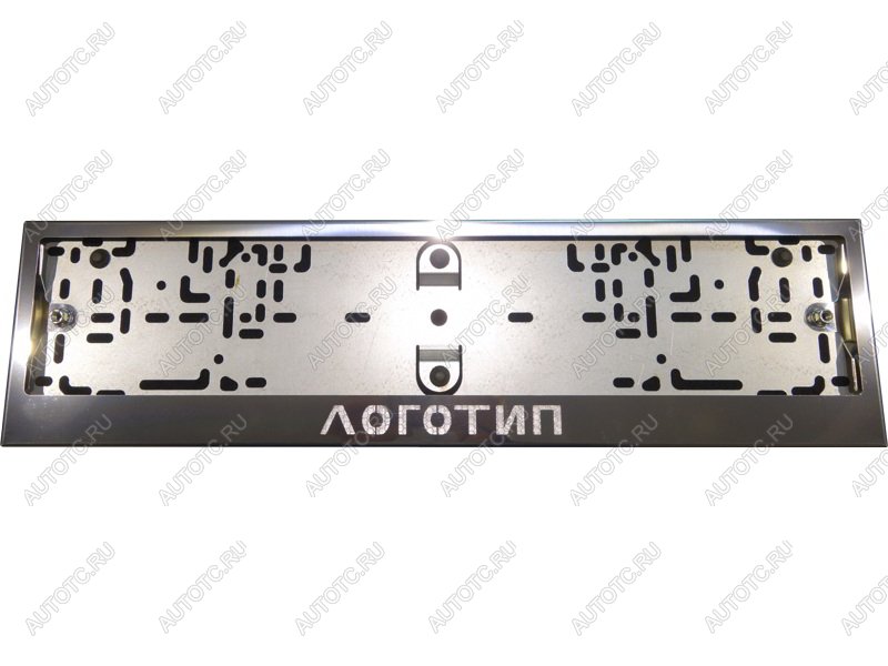 4 999 р. Рамка номерного знака (комплект) ТСС Тюнинг  Toyota Hilux  AN120 (2020-2025) 2-ой рестайлинг (нанесенная надпись Toyota)  с доставкой в г. Кемерово