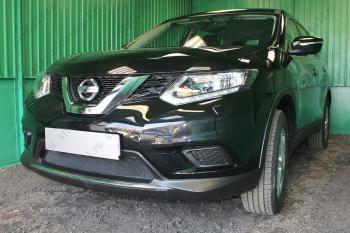 2 999 р. Защита радиатора (низ) Стрелка11 Стандарт Nissan X-trail 3 T32 дорестайлинг (2013-2018) (черная)  с доставкой в г. Кемерово. Увеличить фотографию 2