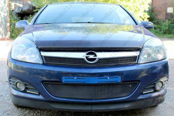 2 899 р. Защита радиатора (верх) Стрелка11 Стандарт Opel Astra H универсал рестайлинг (2007-2015) (верх)  с доставкой в г. Кемерово. Увеличить фотографию 2