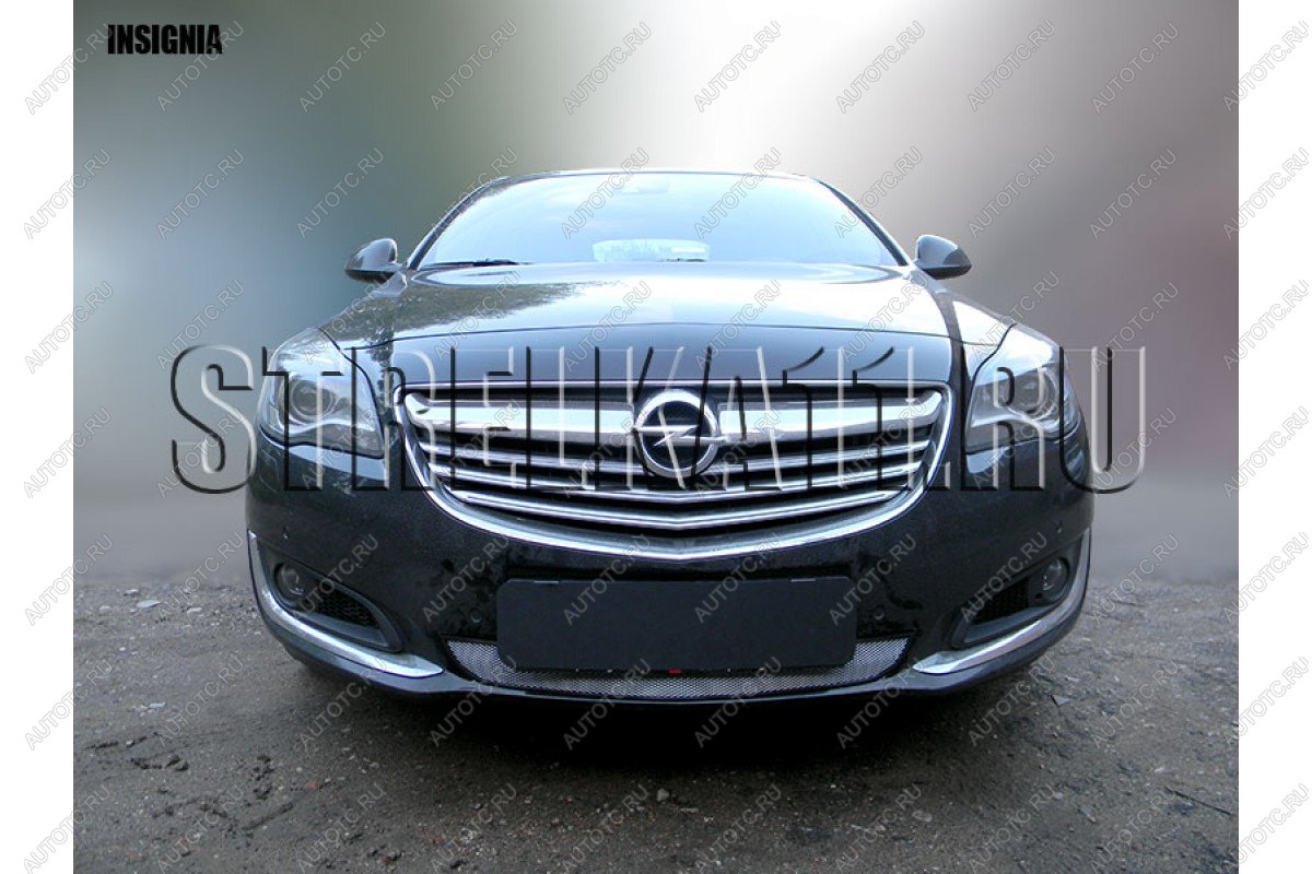3 179 р. Защита радиатора Стрелка11 Стандарт  Opel Insignia  A (2013-2017) рестайлинг седан, рестайлинг, хэтчбэк, универсал рестайлинг (хром)  с доставкой в г. Кемерово