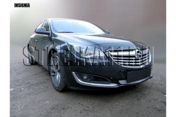 3 179 р. Защита радиатора Стрелка11 Стандарт  Opel Insignia  A (2013-2017) рестайлинг седан, рестайлинг, хэтчбэк, универсал рестайлинг (хром)  с доставкой в г. Кемерово. Увеличить фотографию 2