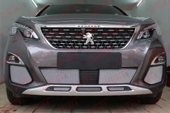 4 029 р. Защита радиатора (боковые) Стрелка11 Стандарт  Peugeot 3008  2 C1A,C2A (2016-2020) доресайлинг (хром)  с доставкой в г. Кемерово. Увеличить фотографию 2