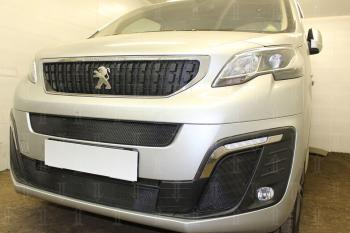 5 699 р. Защита радиатора (середина, низ) Стрелка11 Стандарт Peugeot Traveller K0 L2 дорестайлинг (2016-2024) (черная)  с доставкой в г. Кемерово. Увеличить фотографию 3