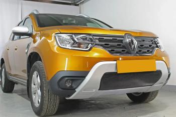 3 599 р. Защита радиатора (низ) Стрелка11 Стандарт Renault Duster HM рестайлинг (2021-2024) (черная)  с доставкой в г. Кемерово. Увеличить фотографию 5