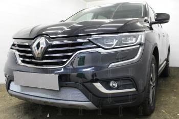 4 119 р. Защита радиатора Стрелка11 Стандарт  Renault Koleos  2 (2016-2025) (хром)  с доставкой в г. Кемерово. Увеличить фотографию 2