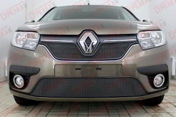 3 099 р. Защита радиатора (низ) Стандарт Renault Sandero (B8) рестайлинг (2018-2025) (черная)  с доставкой в г. Кемерово. Увеличить фотографию 2
