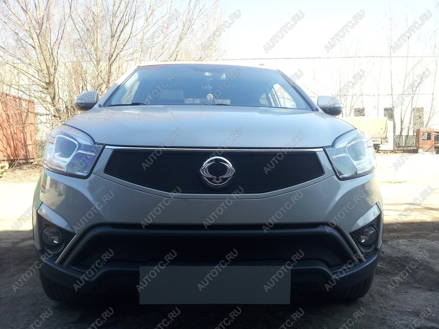 3 089 р. Защита радиатора (низ) Стрелка11 Стандарт  SSANGYONG Actyon (2013-2021) рестайлинг (черная)  с доставкой в г. Кемерово