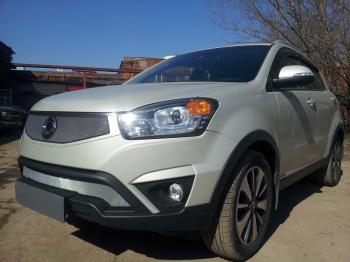 3 199 р. Защита радиатора (низ) Стрелка11 Стандарт  SSANGYONG Actyon (2013-2021) рестайлинг (хром)  с доставкой в г. Кемерово. Увеличить фотографию 2