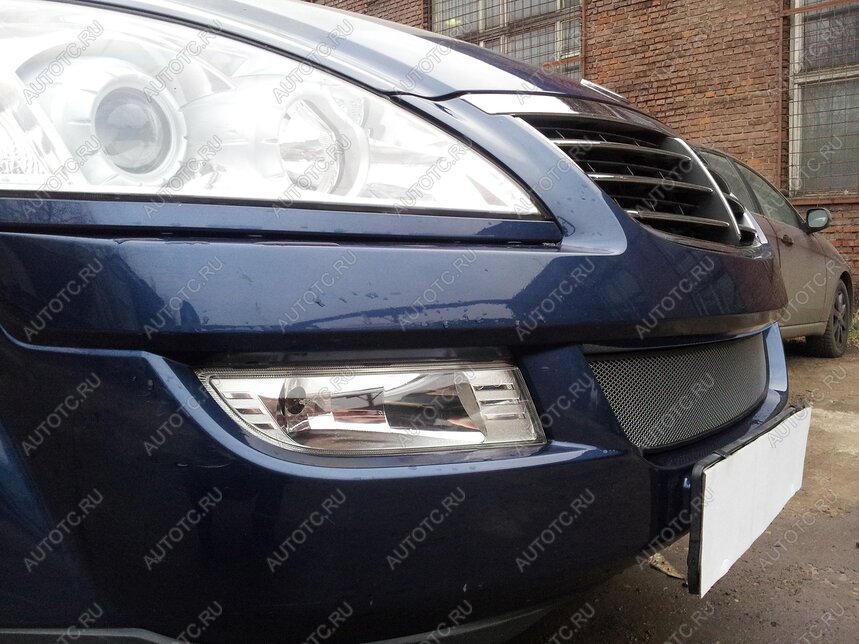 3 079 р. Защита радиатора Стрелка11 Стандарт  SSANGYONG Kyron (2005-2007) дорестайлинг (хром)  с доставкой в г. Кемерово