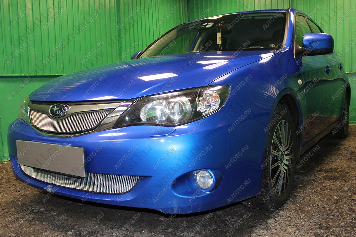 3 529 р. Защита радиатора (низ) Стрелка11 Стандарт  Subaru Impreza ( GE,  GH) (2007-2012) седан, хэтчбэк (хром)  с доставкой в г. Кемерово