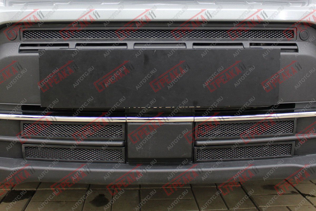 3 699 р. Защита радиатора (низ 4 части) Стрелка11 Стандарт Suzuki Vitara LY рестайлинг (2018-2025) (черная)  с доставкой в г. Кемерово