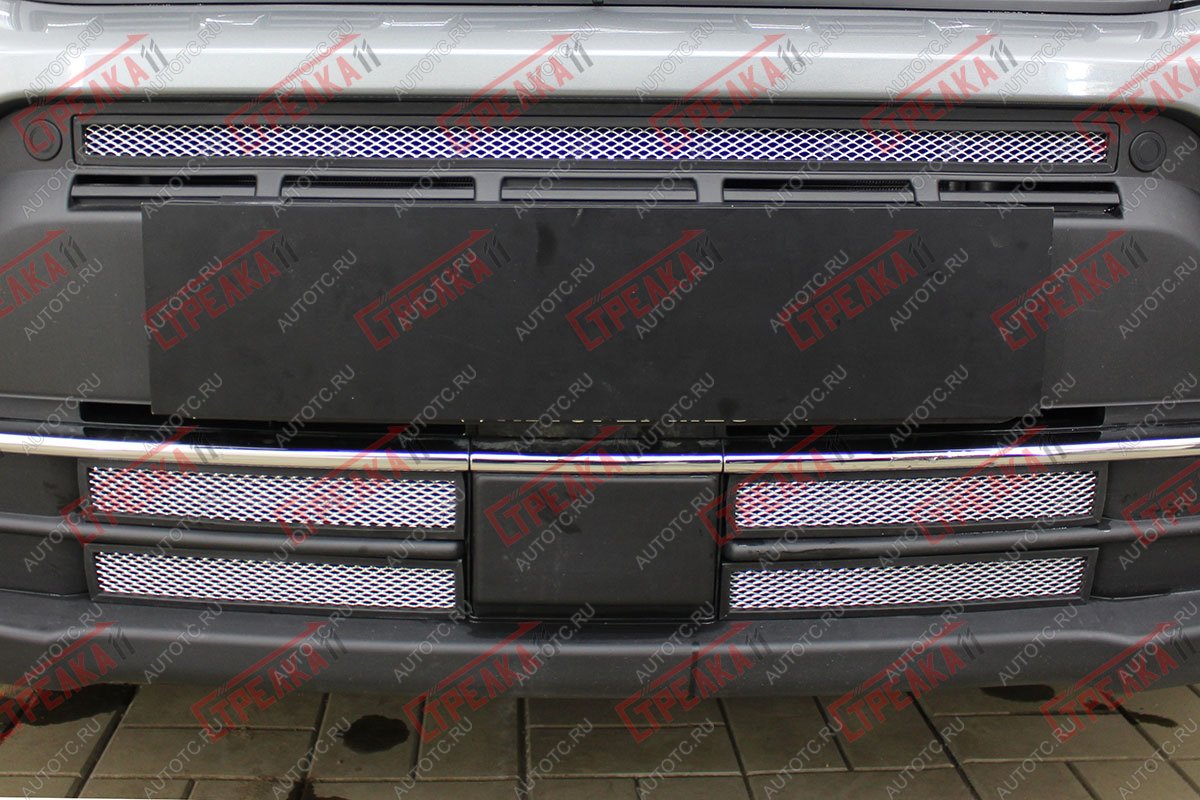 2 399 р. Защита радиатора Стрелка11 Стандарт Suzuki Vitara LY рестайлинг (2018-2025) (хром)  с доставкой в г. Кемерово