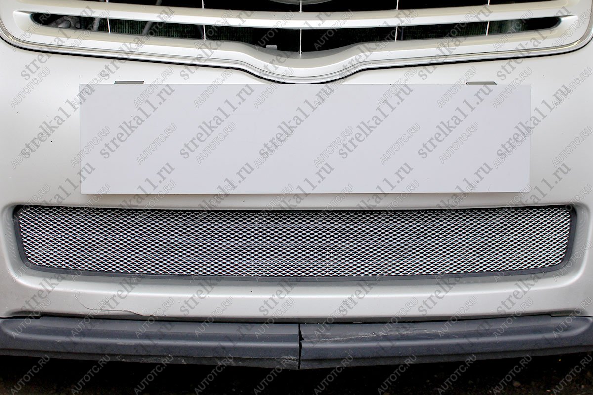 3 779 р. Защита радиатора Стрелка11 Стандарт  Toyota Avensis ( T250 седан,  T250 универсал) (2006-2008) рестайлинг (хром)  с доставкой в г. Кемерово