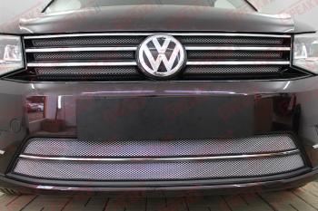 Защита радиатора (верх 6 частей) Стрелка11 Стандарт Volkswagen Caddy 2K рестайлинг (2015-2020)