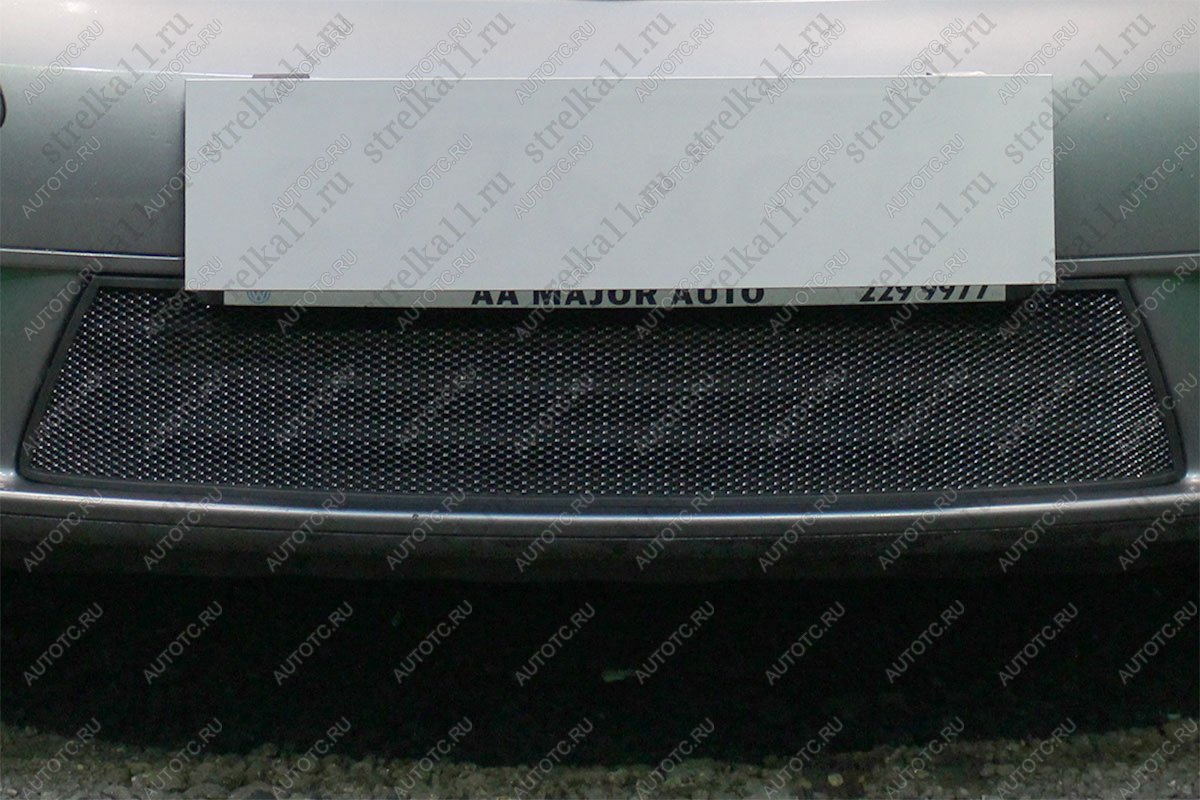 2 899 р. Защита радиатора Стрелка11 Стандарт Volkswagen Golf Plus 5 (2004-2009) (черная)  с доставкой в г. Кемерово