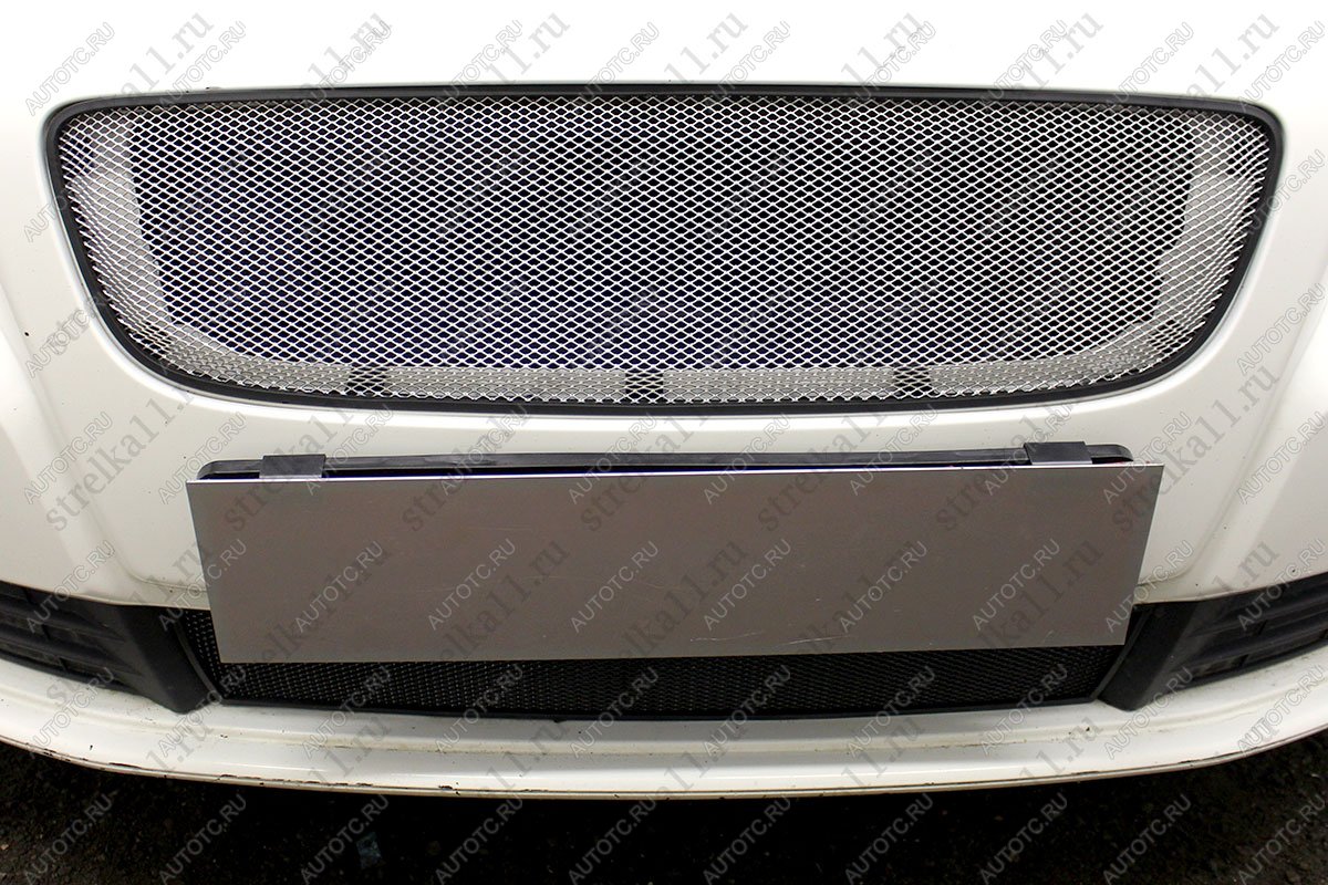 3 079 р. Защита радиатора (низ) Стрелка11 Стандарт  Volvo S40  MS седан (2007-2012) рестайлинг (хром)  с доставкой в г. Кемерово
