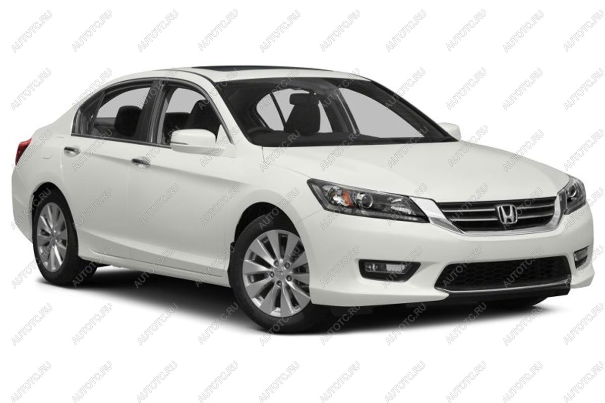 969 р. Зимняя заглушка решетки радиатора Стрелка11  Honda Accord  9 CR (2013-2016) седан дорестайлинг (черная)  с доставкой в г. Кемерово