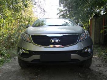 759 р.  Зимняя заглушка решетки радиатора (середина) Стрелка11   KIA Sportage  3 SL (2010-2016) дорестайлинг, рестайлинг  с доставкой в г. Кемерово. Увеличить фотографию 2