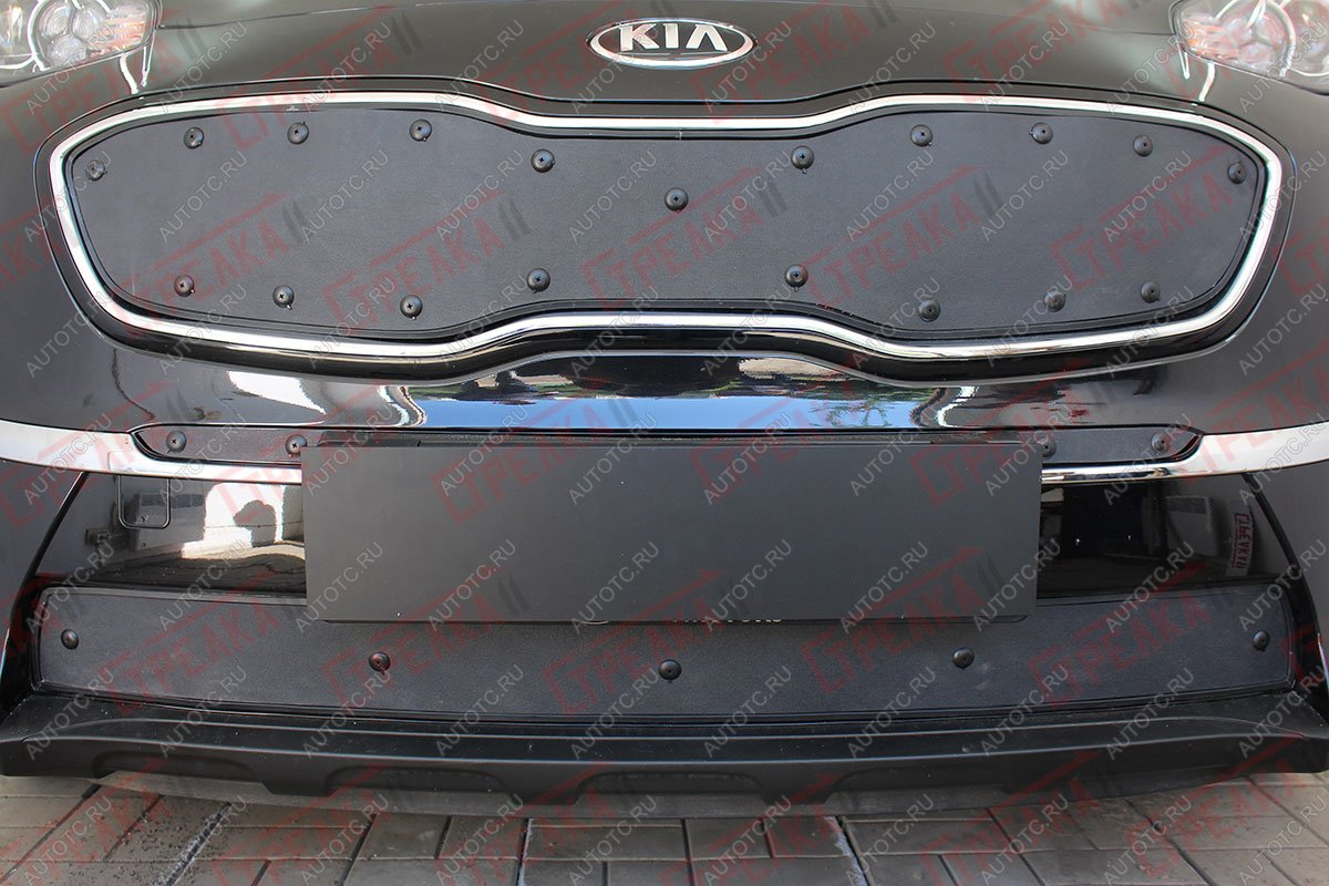 1 459 р. Зимняя заглушка решетки радиатора (Edition) (верх) Стрелка11  KIA Sportage  4 QL (2018-2022) рестайлинг (черная)  с доставкой в г. Кемерово