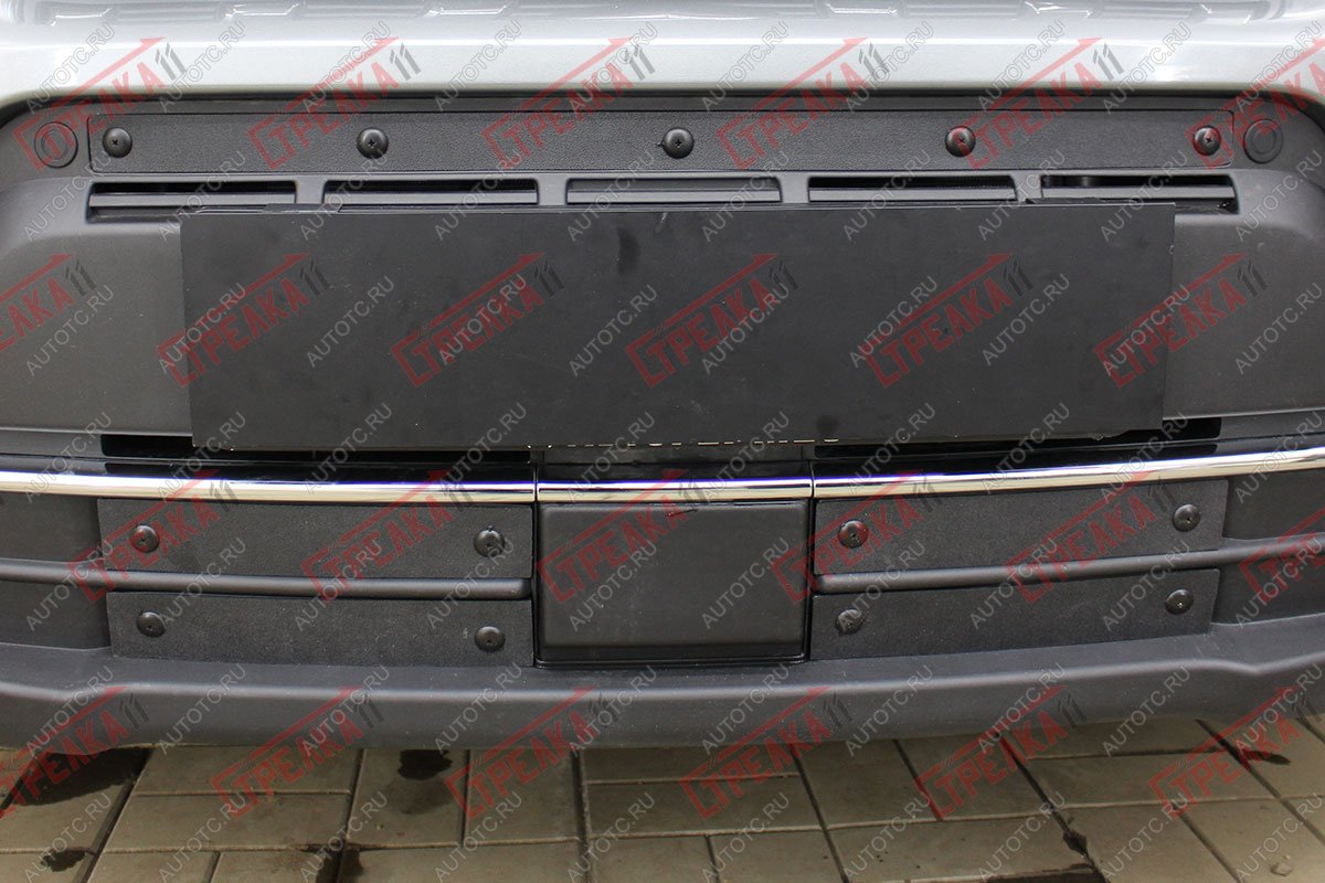 1 099 р. Зимняя заглушка решетки радиатора (низ 4 части) Стрелка11 Suzuki Vitara LY рестайлинг (2018-2025) (черная)  с доставкой в г. Кемерово