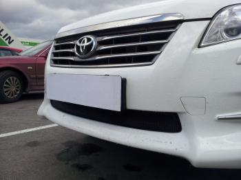759 р. Зимняя заглушка решетки радиатора Стрелка11 Toyota RAV4 XA30 5 дв. 2-ой рестайлинг (2010-2013) (черная)  с доставкой в г. Кемерово. Увеличить фотографию 2