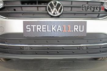 Зимняя заглушка решетки радиатора (низ) Стрелка11 Volkswagen (Волксваген) Tiguan (Тигуан)  Mk2 (2020-2022) Mk2 рестайлинг ()