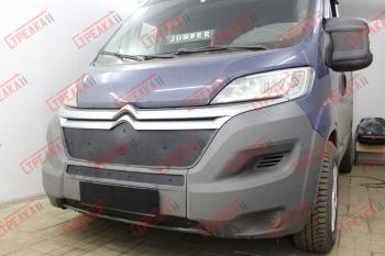 Зимняя защита на стяжке (верх) Стрелка11 CITROEN (Ситроен) Jumper (Джампер)  290 (2014-2022) 290 рестайлинг ()