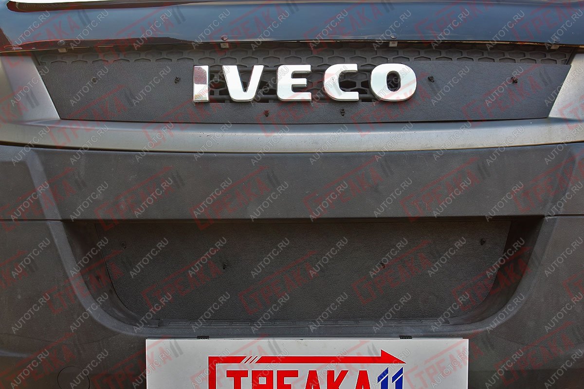 1 489 р. Зимняя защита на стяжке (низ) Стрелка11  Iveco Daily (2006-2011) (черная)  с доставкой в г. Кемерово