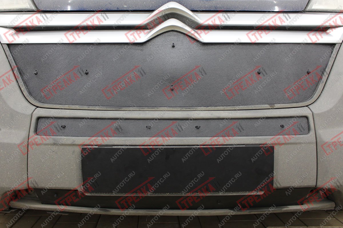 2 079 р. Зимняя защита на стяжке (низ 2 части) Стрелка11 Fiat Ducato 290 (2014-2025) (черная)  с доставкой в г. Кемерово