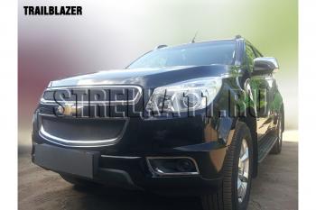 Защита радиатора (низ) Стрелка11 Стандарт Chevrolet Trailblazer GM800 дорестайлинг (2012-2016) ()