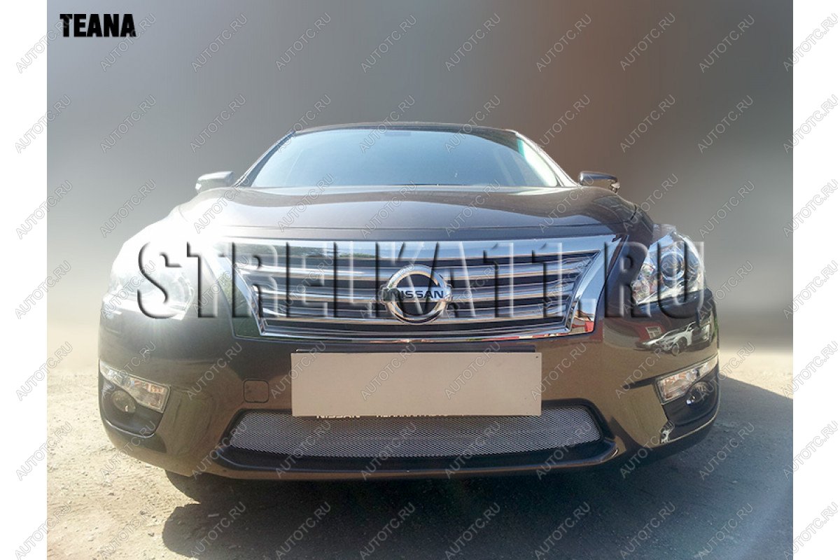 4 199 р. Защита радиатора Стрелка11 PREMIUM  Nissan Teana  3 L33 (2014-2020) дорестайлинг (хром)  с доставкой в г. Кемерово